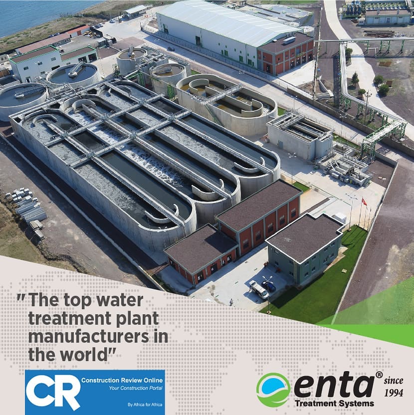 “CONSTRUCTION REVIEW ONLINE” PUBLISHED THAT ENTA ENGINEERING IS ONE OF THE TOP WATER TREATMENT PLANT MANUFACTURERS IN THE WORLD